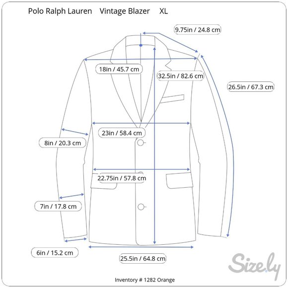 Vintage Chaps by Ralph Lauren Mens XL Navy Blazer Gold Tone Buttons 2 Button Clo - Picture 11 of 11